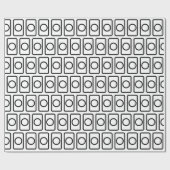 Papier Cadeau Carte Zener | Cercle creux (Plat)