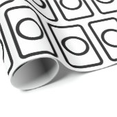 Papier Cadeau Carte Zener | Cercle creux (Coin rond)