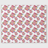 Papier Cadeau Cartes de bingo-test et boules de bingo-test (Plat)