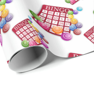 Papier Cadeau Cartes de bingo-test et boules de bingo-test