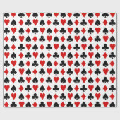Papier Cadeau Cartes de jeu originales Diamond Club Heart Spade (Plat)
