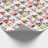 Papier Cadeau Cartogrammes de Noël remplis par les sports (Coin)