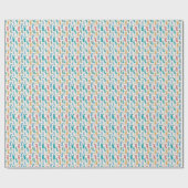 Papier Cadeau Carton de lapin multicolore (Plat)