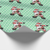 Papier Cadeau Carton de Santa claus dabbing (Coin)