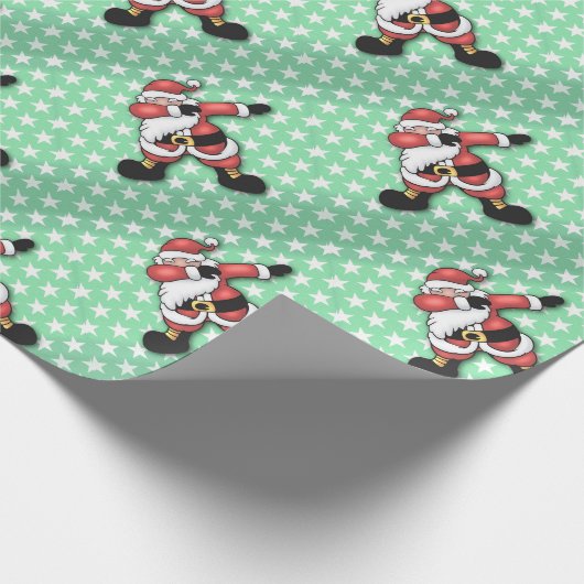 Papier Cadeau Carton de Santa claus dabbing (Coin)
