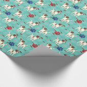 Papier Cadeau Carton Jack Russell Terrier (Coin)