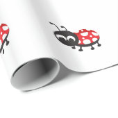 Papier Cadeau Carton mignon Ladybug (Coin rond)