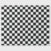 Papier Cadeau Carton noir et blanc en gras (Plat)