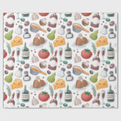 Papier Cadeau Cartoon Food and Drink (Plat)
