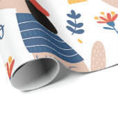 Papier Cadeau Cartoon Hello chien sans couture papier d'emballag (Coin rond)