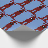 Papier Cadeau Cartoon Reindeer (Coin)