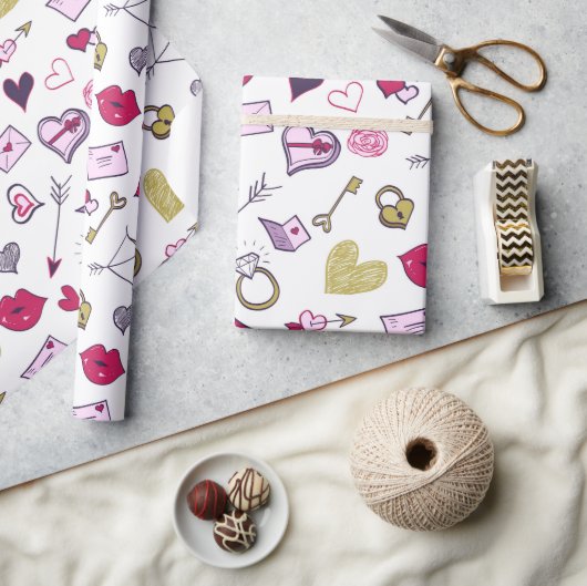 Papier Cadeau Cartoon Saint-Valentin (Artisanat)