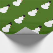 Papier Cadeau Cartoon Snowman (Coin)