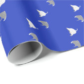 Papier Cadeau Cartoon Stingray Motif (Coin rond)