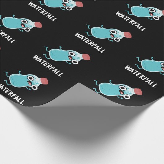 Papier Cadeau Cascade Funny Water Pun Dark BG (Coin)