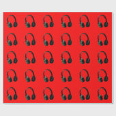 Papier Cadeau Casque audio Pop Art (Plat)