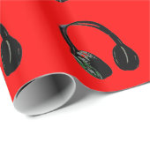 Papier Cadeau Casque audio Pop Art (Coin rond)