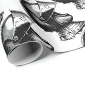 Papier Cadeau Casque de chevalier (Coin rond)