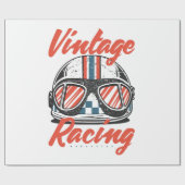 Papier Cadeau Casque de course (Plat)