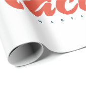 Papier Cadeau Casque de course (Coin rond)