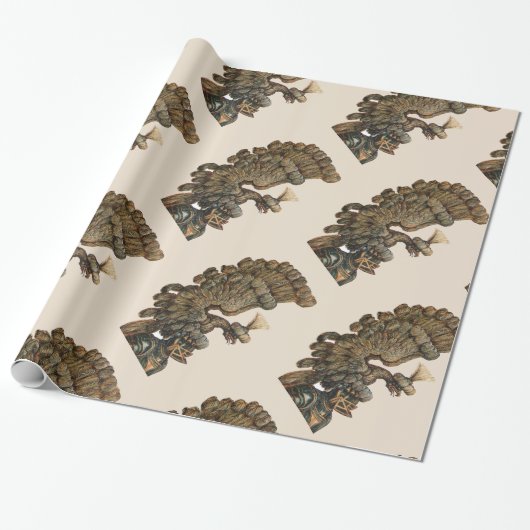 PAPIER CADEAU CASQUE DE NUIT ANTIQUE AVEC AILE (Déroulé)