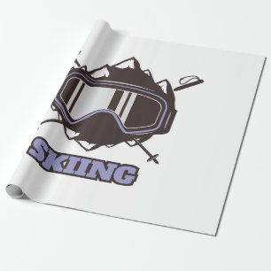 Papier Cadeau Casque de ski cool