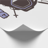 Papier Cadeau Casque de ski cool (Coin)