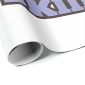 Papier Cadeau Casque de ski cool (Coin rond)