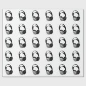 Papier Cadeau Casque Pop Art (Plat)