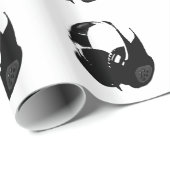 Papier Cadeau Casque Pop Art (Coin rond)