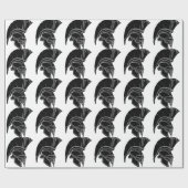 Papier Cadeau Casque spartiate ou trojan (Plat)