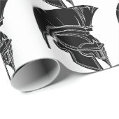 Papier Cadeau Casque spartiate ou trojan (Coin rond)