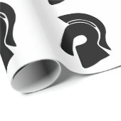Papier Cadeau Casque Trojan (Coin rond)