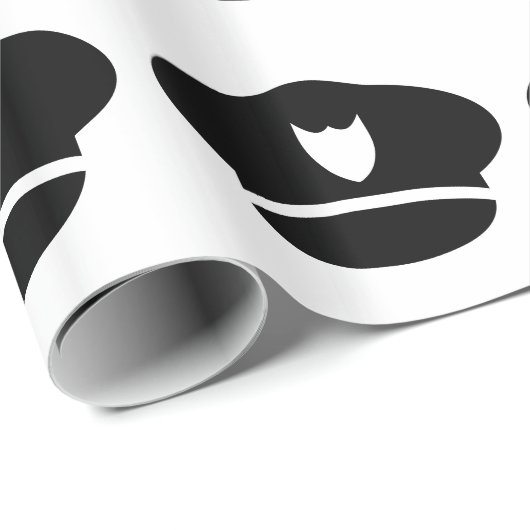 Papier Cadeau Casquette de policier (Coin rond)