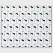 Papier Cadeau Casquette du bécher de diplômes en sciences Cylind (Plat)