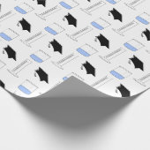 Papier Cadeau Casquette du bécher de diplômes en sciences Cylind (Coin)