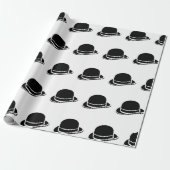 Papier Cadeau Casquette noir simple (Déroulé)