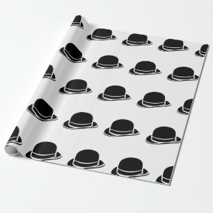 Papier Cadeau Casquette noir simple