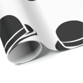 Papier Cadeau Casquette noir simple (Coin rond)