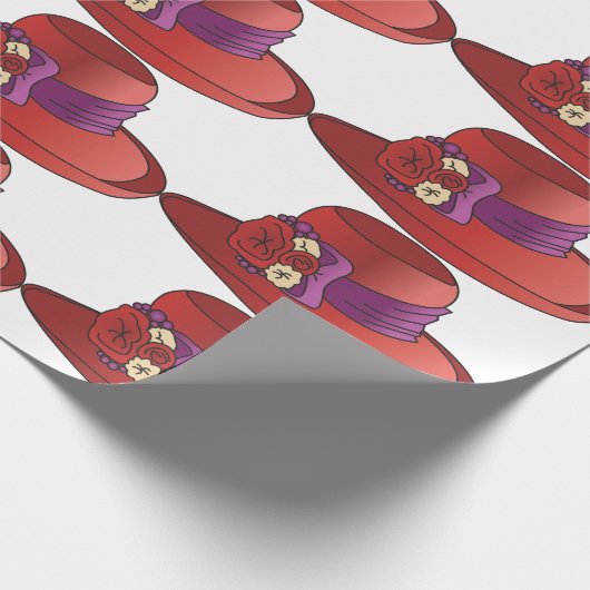 Papier Cadeau Casquette rouge (Coin)