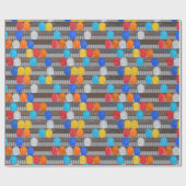 Papier Cadeau Casquettes durs des ouvriers du bâtiment (Plat)