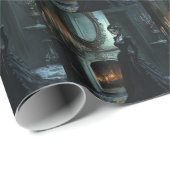 Papier Cadeau Cassandra Thinking (Coin rond)