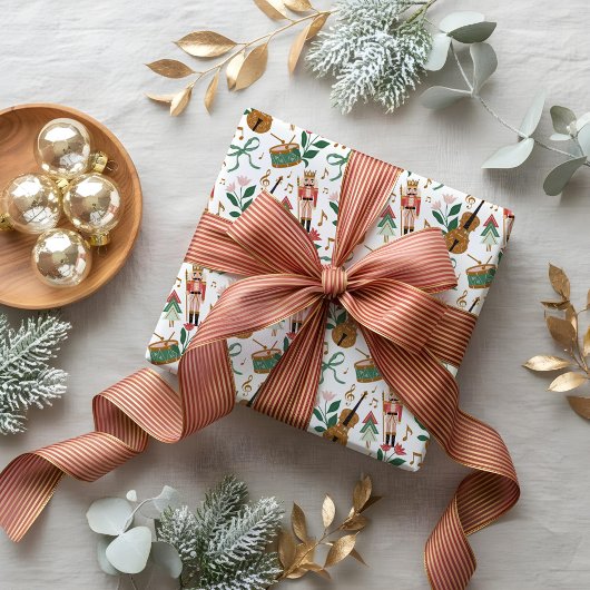 Papier Cadeau Casse-Noeud Moderne Bow Ribbon Musique