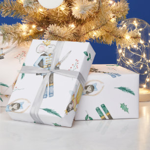 Papier Cadeau Casse-Noisette Aquarelle