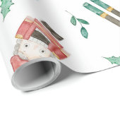 Papier Cadeau Casse-Noisette Aquarelle (Coin rond)