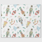 Papier Cadeau Casse-Noisette Aquarelle (Plat)
