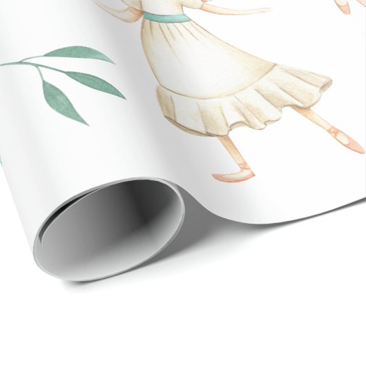 Papier Cadeau Casse-Noisette Ballet de Noël Images Enveloppement (Coin rond)