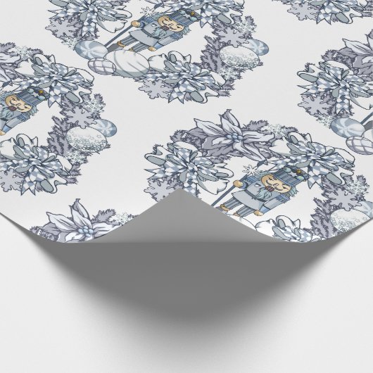 Papier Cadeau Casse-noisette blanche (Coin)