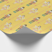 Papier Cadeau Casse-Noisette Chaussure Ballerina Vintage Noël (Coin)