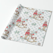 Papier Cadeau Casse-noisette de Noël et cheval de baseball (Déroulé)